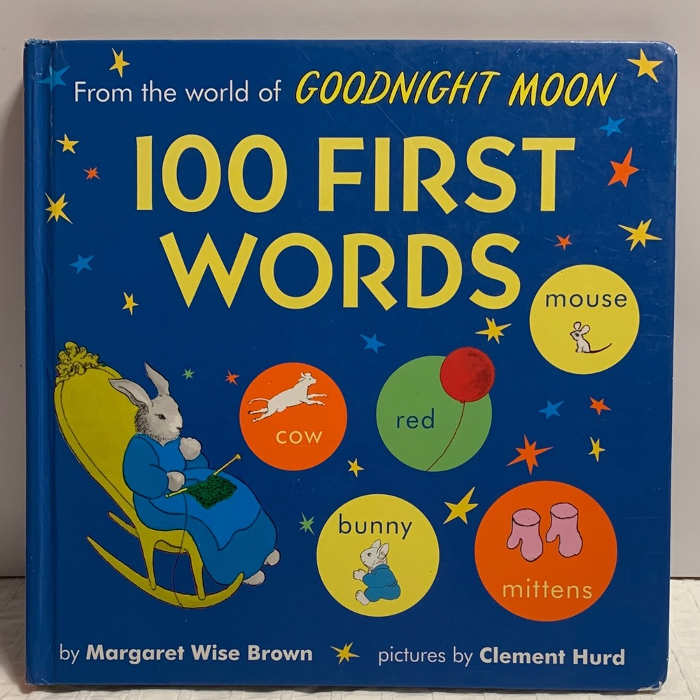 Goodnight Moon 100 First Words Large Hardcover Board Book
